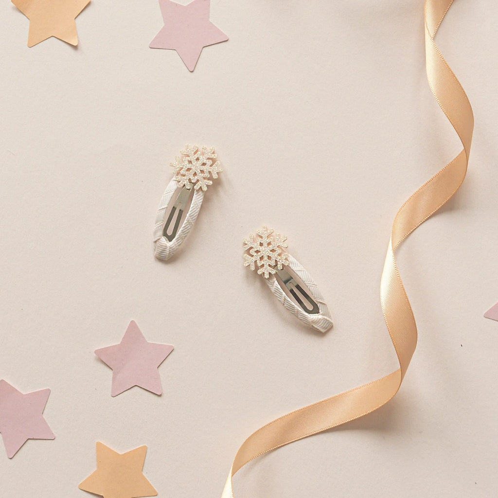 SHIMMER SNOWFLAKE CLIPS