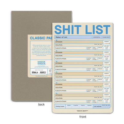 SHIT LIST PAD