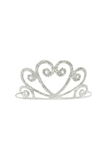 SILVER GLITTER TIARA