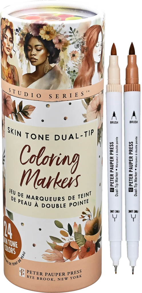 STUDIO SERIES DUAL-TIP SKIN TONE MARKERS (SET OF 24)