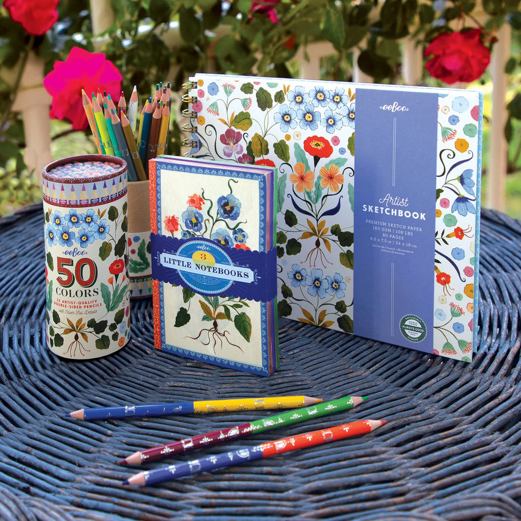 FLORA'S 25 DOUBLE-SIDED COLOR PENCILS