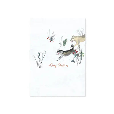 SLED DOGS HOLIDAY POP-UP CARD