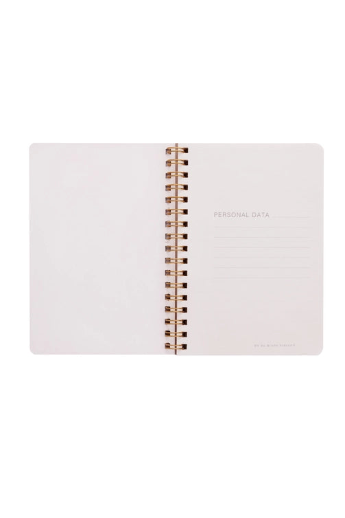 SMALL SPIRAL NOTEBOOK - PEONIES