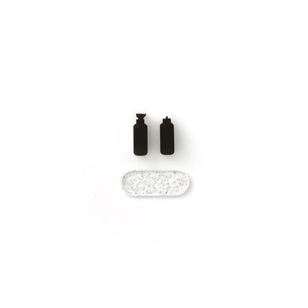 Miniature Soap Dish & Bottle Set