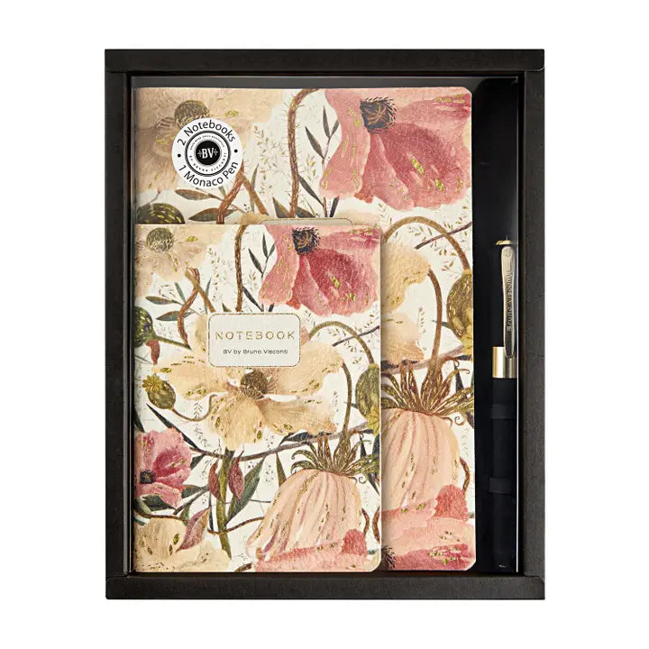 SOFT PETALS 3 PIECE NOTEBOOK SET WITH PEN