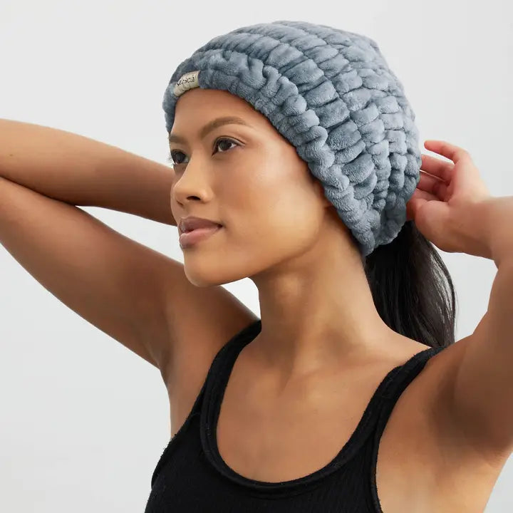EXTRA WIDE SPA HEADBAND - MISTY BLUE