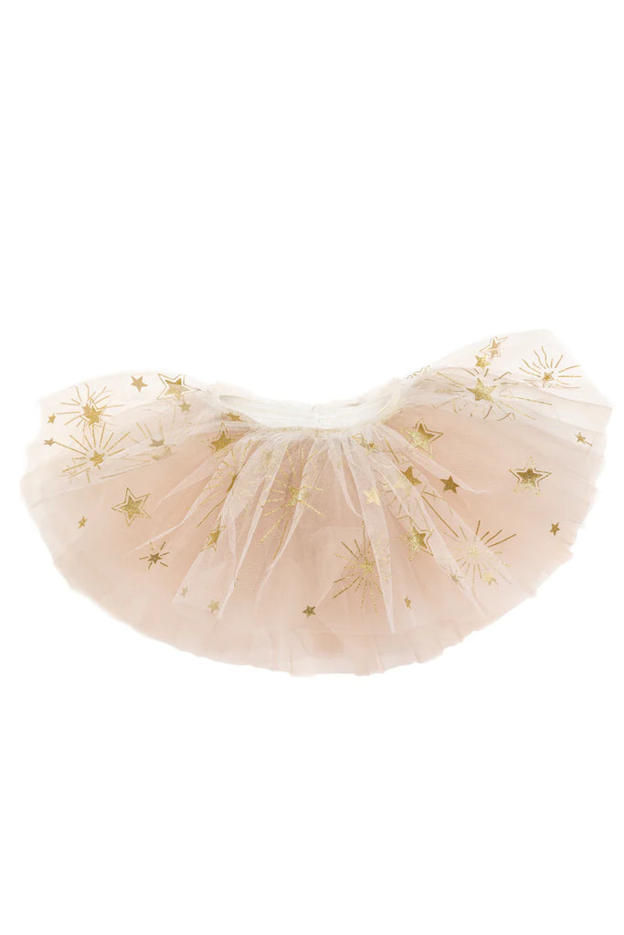 Sparkle Star Tutu, White/Gold, Size 4-6