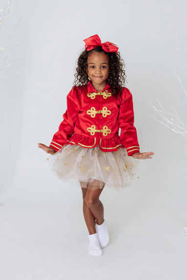 SPARKLE STAR TUTU, WHITE/GOLD, SIZE 4-6