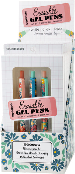 FLORAL ERASABLE GEL PENS