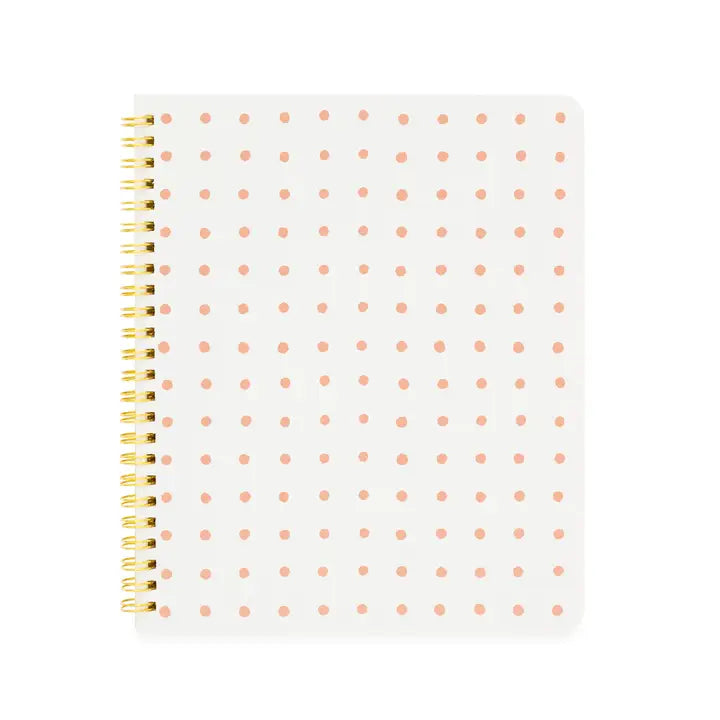 SPIRAL NOTEBOOK, ROSE DOT