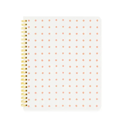 SPIRAL NOTEBOOK, ROSE DOT