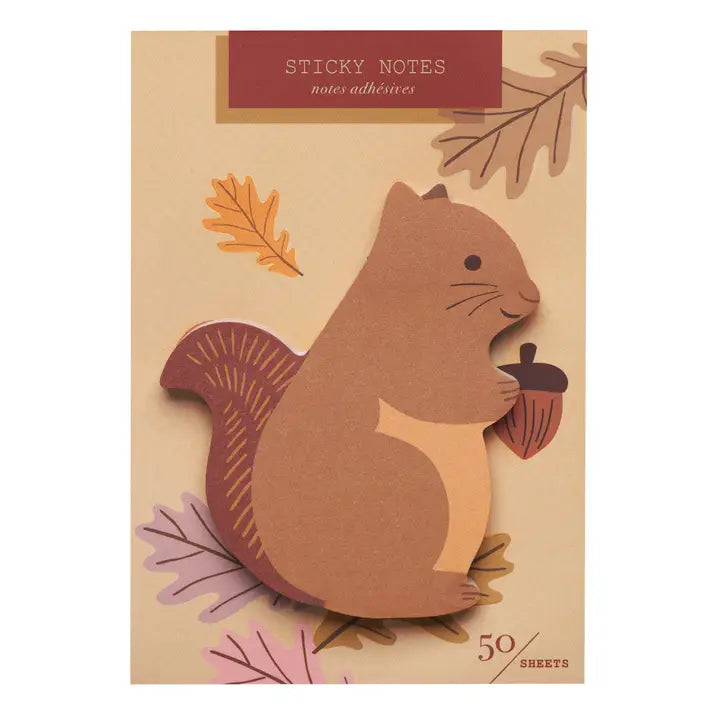 SQUIRREL DIE CUT SINGLE STICKY NOTES