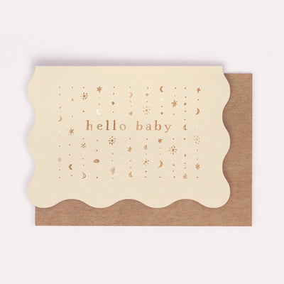 STARS HELLO BABY CARD