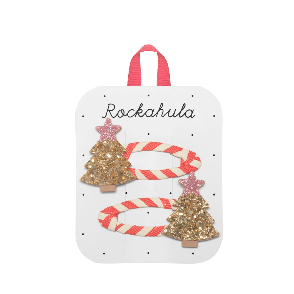 STRIPY CHRISTMAS TREE CLIPS