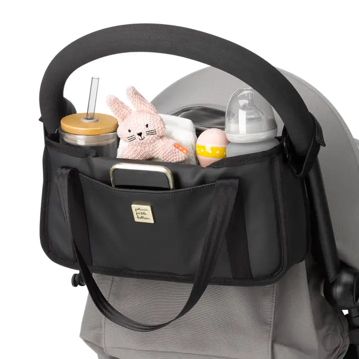 WANDER STROLLER CADDY - BLACK MATTE LEATHERETTE