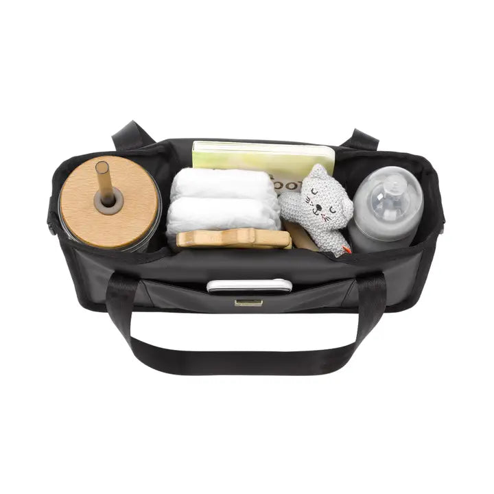 WANDER STROLLER CADDY - BLACK MATTE LEATHERETTE