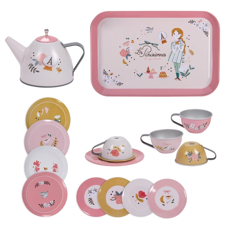 SUITCASE - NEW TEA PARTY METAL SET