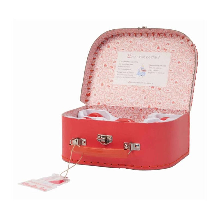 SUITCASE TEA PARTY CERAMIC SET THE BIG FAMILY
