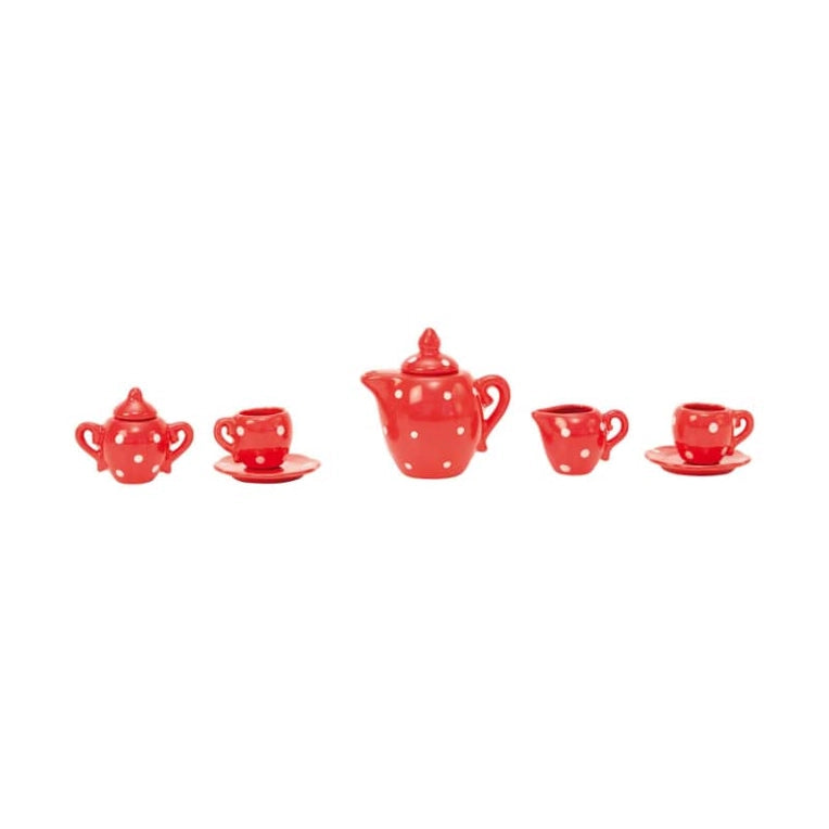 SUITCASE TEA PARTY CERAMIC SET THE BIG FAMILY