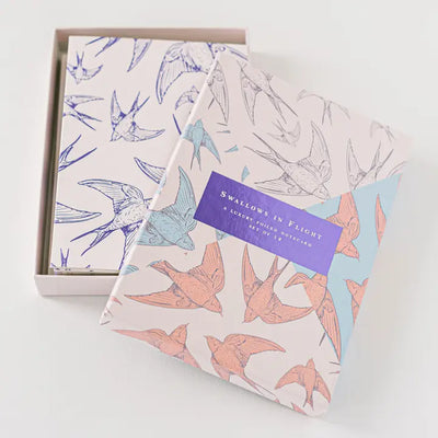 SWALLOWS IN FLIGHT STATIONERY SET