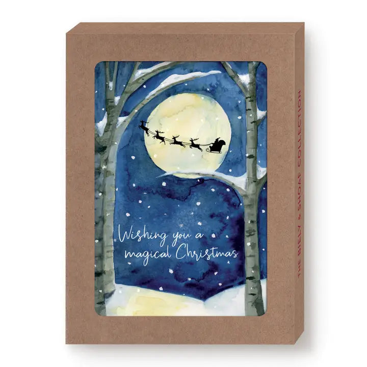 Santa in the Sky Holiday Boxed Cards - Set of 10