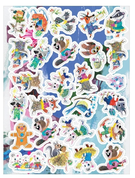 Holiday in the Woods Shiny Stickers Book