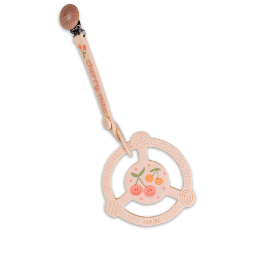 Silicone Teether Ring with Detachable Clip