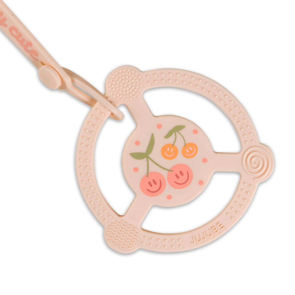 Silicone Teether Ring with Detachable Clip