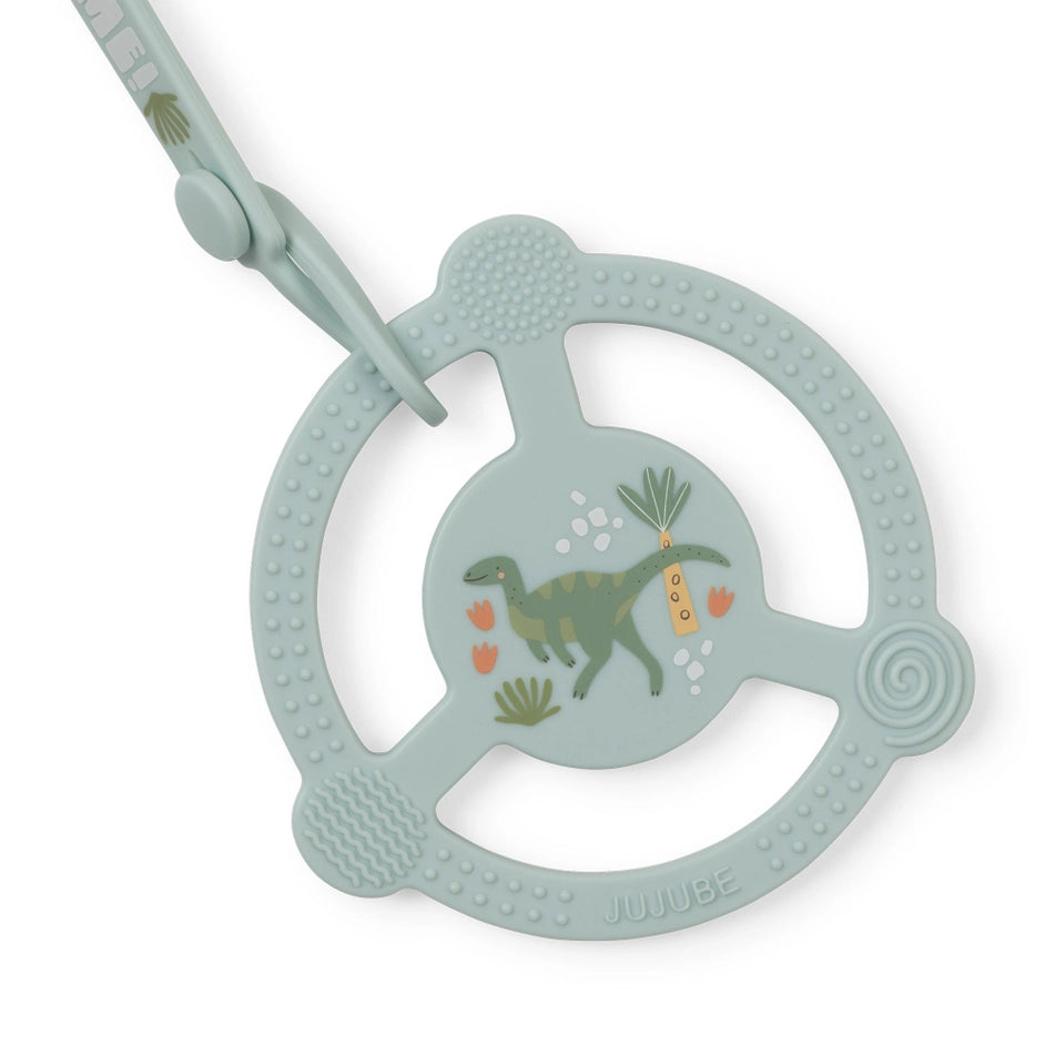 Silicone Teether Ring with Detachable Clip