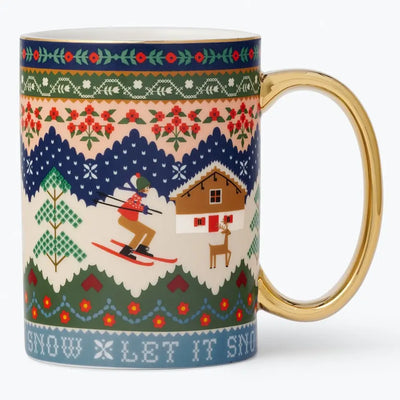 Ski Chalet Porcelain Mug