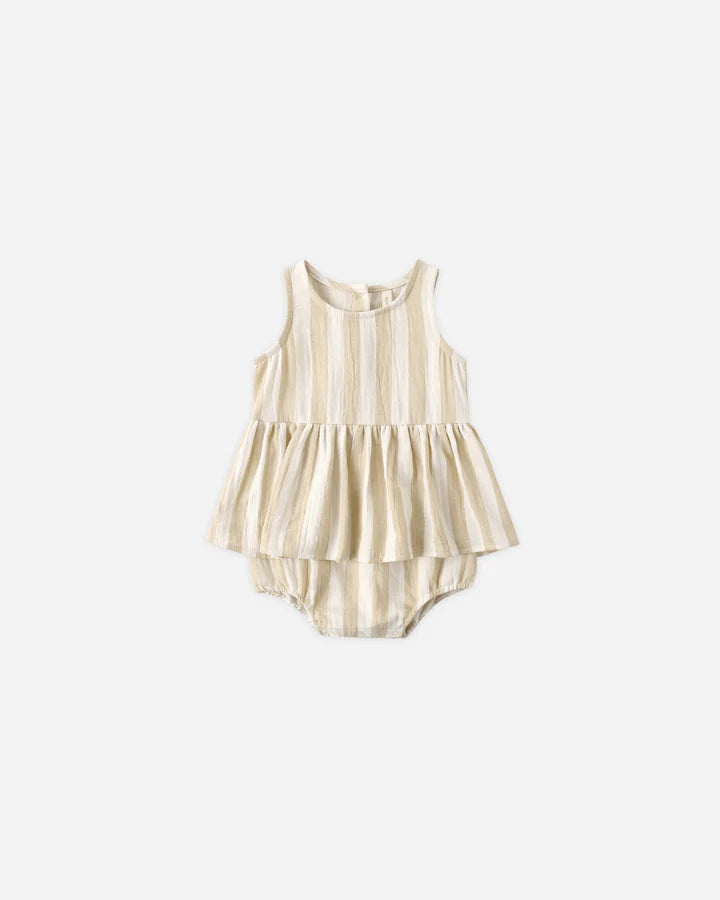 Skirted Tank Romper Summer Stripe
