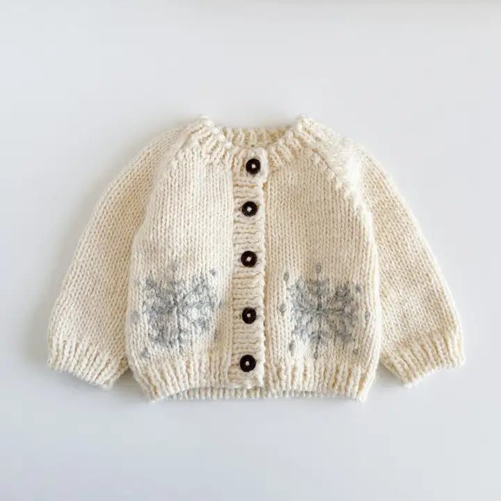 Knit Snowflake Cardigan