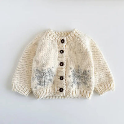 Knit Snowflake Cardigan