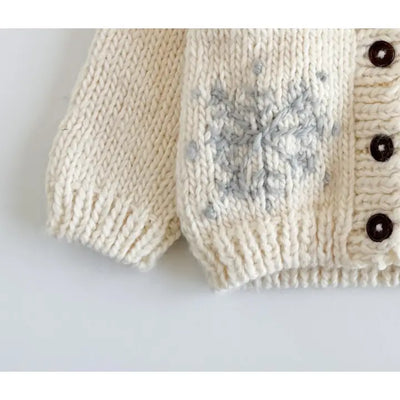 Knit Snowflake Cardigan