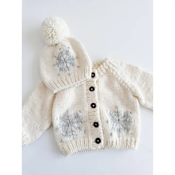 Knit Snowflake Cardigan