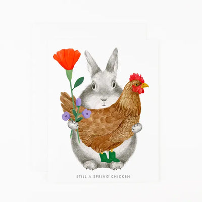 Still A Spring Chicken Birthday Card