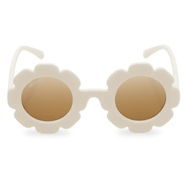 Sunglasses For Kids Flower (White)