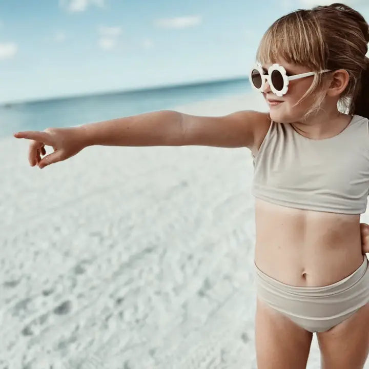 Sunglasses For Kids Flower (White)