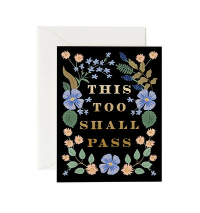 THIS TOO SHALL PASS CARD