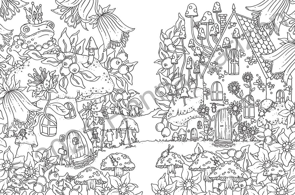 TALES FROM THE FOREST KINGDOM COLORING BOOK