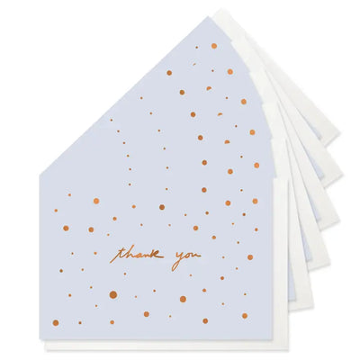 SPECKLED THANKS YOU BOXED SET OF 6 CARDS