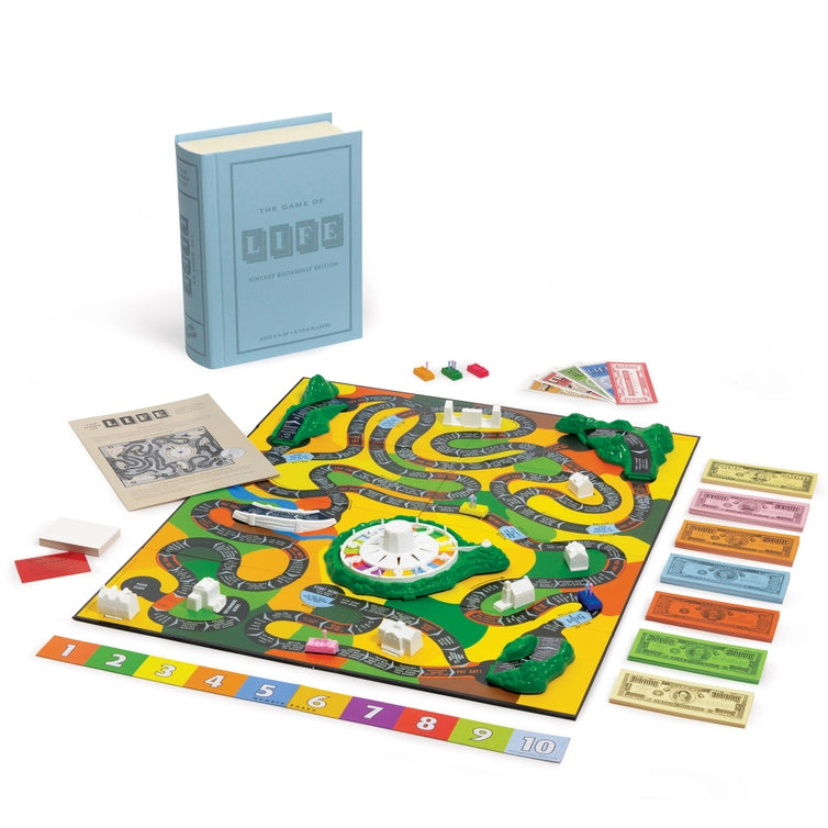 THE GAME OF LIFE VINTAGE BOOKSHELF EDITION
