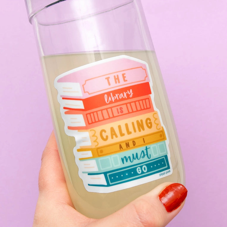 THE LIBRARY IS CALLING DECAL STICKER
