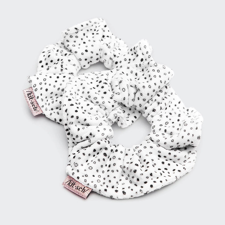 TOWEL SCRUNCHIE 2 PACK - MICRO DOT
