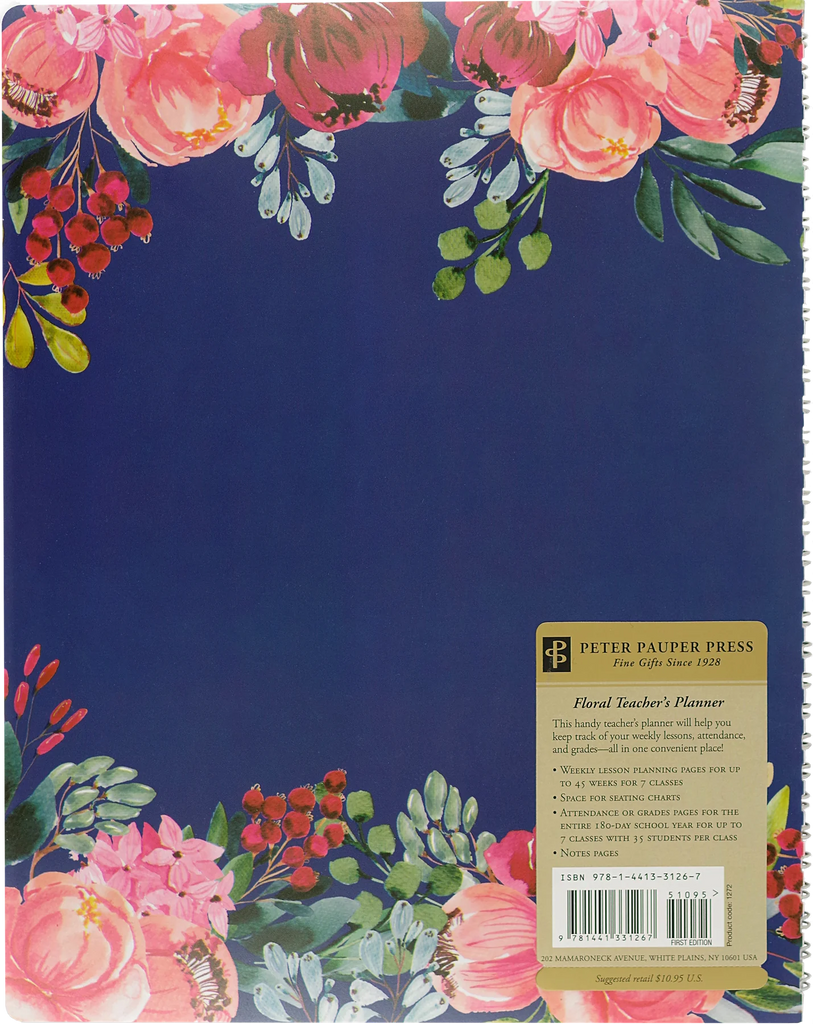 FLORAL TEACHER'S LESSON PLANNER
