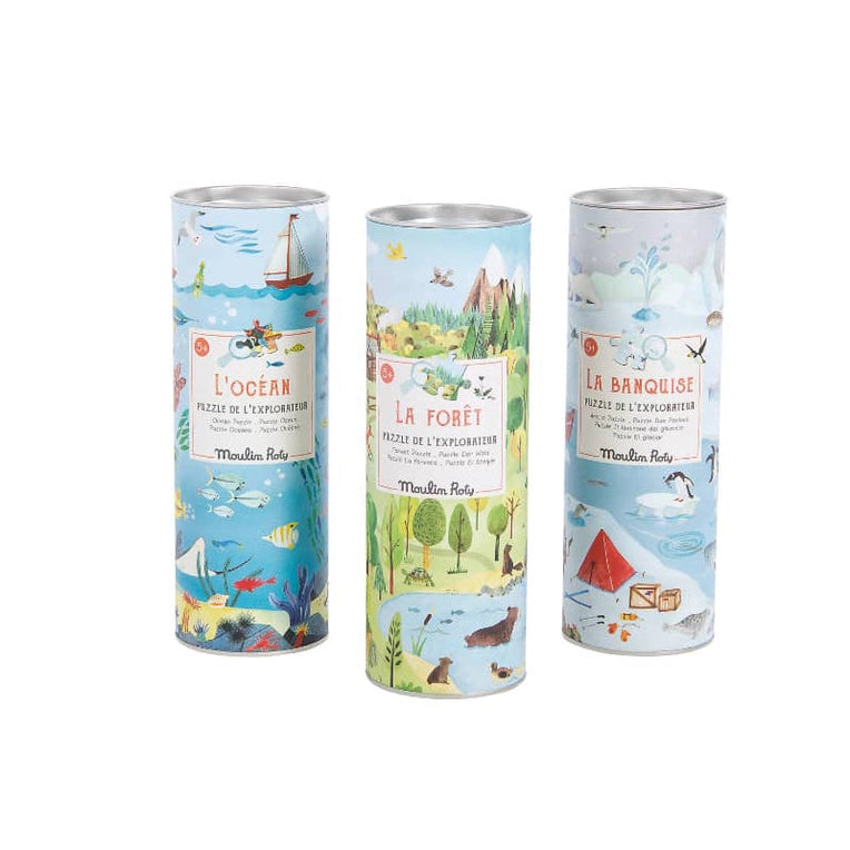 TUBES WITH PUZZLES - NATURE THEME