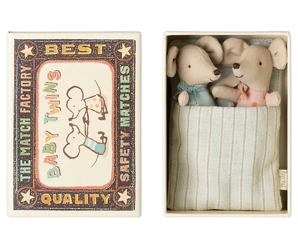 Twins, Baby Mice In Matchbox