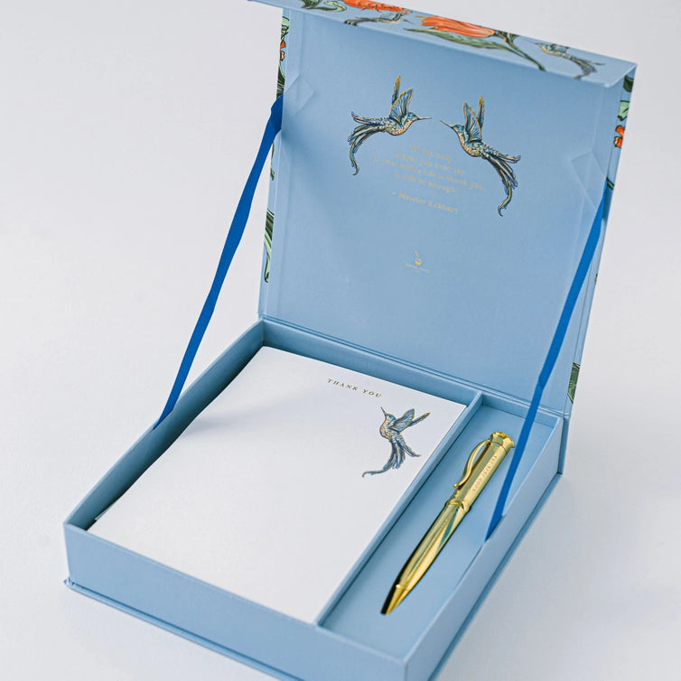 HUMMINGBIRD LUXURY STATIONERY SET