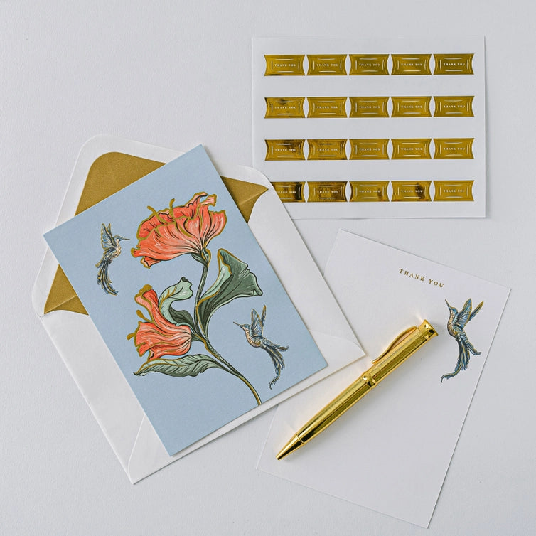 HUMMINGBIRD LUXURY STATIONERY SET