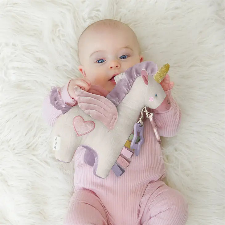 BESPOKE LINK & LOVE ACTIVITY PLUSH WITH TEETHER TOY